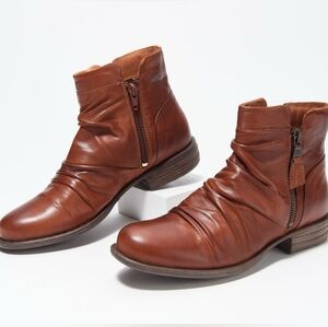 Mix Mooz Lisa Rouched buttery soft coniac leather boots